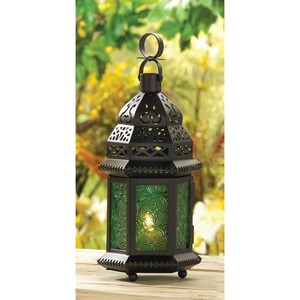 Farol de Vidrio Negro y Verde de Estilo Vintage, Ideal para Decoración Festiva y Regalos, Luz Decorativa, Suministro al por Mayor desde India - Product Image 4