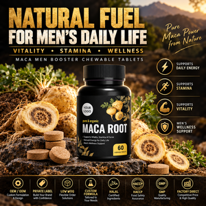 Elma Food Halal Maca Root Extract Supplement 60-count Chewable <b>Tablets</b> Men Energy Support <b>Metabolism</b> Circulation GMP HACCP - Product Image 1