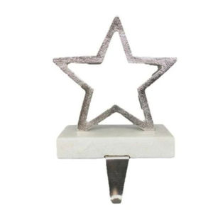 Hot Sale Wood Base Aluminium Top Christmas <b>Stocking</b> <b>Holder</b> For Hanging Decorative Use Xmas <b>Stocking</b> <b>Holder</b> With Silver Tree Top - Product Image 6