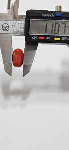 พลอยปะการังสีแดงอิตาลี รูปทรงวงรี คุณภาพดี สีสวย พลอยเม็ดเดี่ยวสำหรับทำเครื่องประดับ - Product Image 4