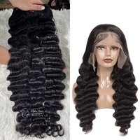 Top Search Luxueux Lâche Vague Profonde Bonne Forme 12A Grade Extensions de Cheveux Raw Cheveux Vietnamiens Lace Front Perruques Cheveux Humains