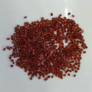 Granat rouge naturel 2,75 mm, taille brillant ronde, qualité supérieure, pierre précieuse en vrac avec trou de 1 mm, taille personnalisable pour la fabrication de bijoux - Product Image 5