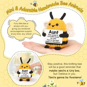 Valentine's <b>Bee</b> Plush Figure Toy Emotional <b>Gift</b> for Aunt Auntie Niece Nephew Moms on Christmas Birthday or Mother's Day - Product Image 2