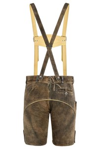 Men's Lederhosen Shorts High Waist Embroidered <b>Animal</b> <b>Pattern</b> Button Fly Vintage Breathable Casual Shorts Trachten Bavarian - Product Image 3