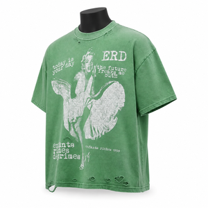 Camiseta Gráfica Vintage Extra Grande Personalizada para Hombre, 100% Algodón, Estilo Urbano, Fabricante de Camisetas - Product Image 3