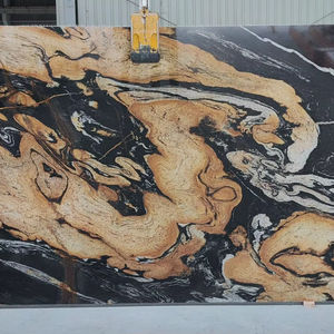 Dalles de granit poli Magma Gold - Design moderne pour comptoirs, plans de toilette, salons et salles à manger - Product Image 1