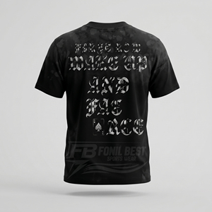 T-shirt décontracté pour homme, col rond, manches courtes, motif crâne, style punk, coupe classique, logo sur le devant, tissu jersey polyester/coton - Product Image 3