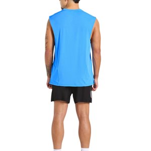 Camiseta Deportiva sin Mangas para Hombre, Personalizada, de Alta Calidad, 100% Algodón, Cuello Redondo Acanalado, Secado Rápido, Transpirable, Ecológica, para Gimnasio de Verano - Product Image 5