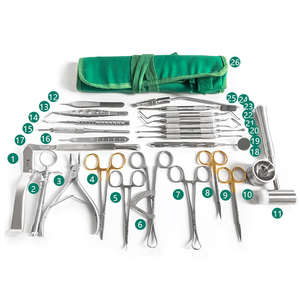 Kit d'implants dentaires 26 pièces, instruments d'implantation orale, curette, séparateur de périoste, ciseau à os par Dentavex - Product Image 3