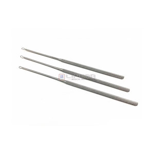 Cureta de oído con asa, instrumento ORL de 16 cm, herramienta quirúrgica de otología, instrumentos médicos profesionales para limpieza de oídos - Product Image 1
