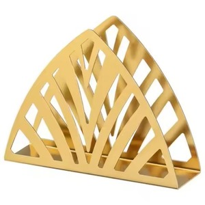 Trendy Decorative Metal Napkin Stand For Dining Table And <b>Kitchen</b> Premium <b>Tissue</b> <b>Holder</b> For Home Office And Restaurant - Product Image 5