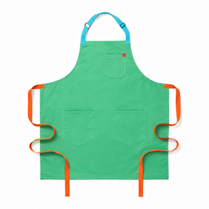 Tablier de travail unisexe en cuir véritable, réglable, à double poche, résistant à l'abrasion, pour atelier et usage professionnel - Product Image 5