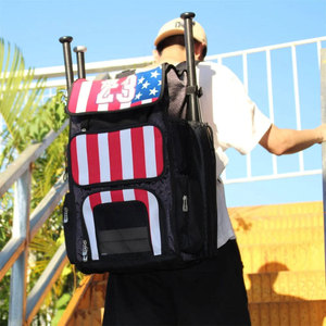 QST <b>Red</b> White Blue Black Sport Backpack For Game Use Closure Pattern Lightweight Design Bags <b>Shoes</b> Compartment Backpack - Product Image 2