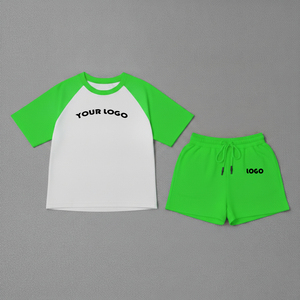 Conjunto de Dos Piezas de Verano para Mujer, Camiseta y Pantalones Cortos, Casual, Transpirable, de Alta Calidad, con Logotipo Personalizado, al por Mayor - Product Image 4