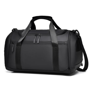 Unisex Duffle <b>Bag</b> <b>Large</b> Capacity 36-55L Zipper Closure Gym Weekender Travel <b>Bag</b> <b>Black</b> Soft Handle - Product Image 5