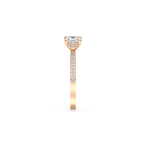 แหวนเพชรทรงโซลิแทร์ REYES ดีไซน์คลาสสิก ทองคำแท้ 14K เพชรเลี้ยงในห้องปฏิบัติการ ประดับด้วยวงแหวนรอบเพชรแบบซ่อน สำหรับผู้หญิง ผู้ผลิต OEM ODM เครื่องประดับชั้นดี - Product Image 4