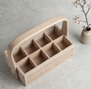 Meubles de rangement en bois et étagères, organisateurs de rangement pour la maison, caddies de rangement en bois pour ustensiles de cuisine - Product Image 4