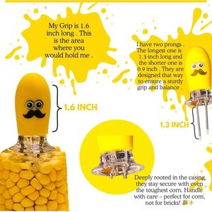 Set di Porta-Maïs Intrecciati Fun Face, 10 Pezzi/5 Porta-Cob Unici, Decorazioni e Accessori per Feste - Product Image 2