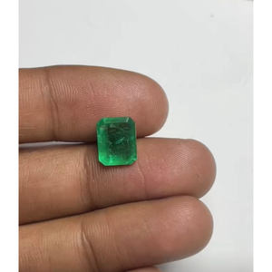 พลอยมรกตธรรมชาติทรงแปดเหลี่ยมคุณภาพพรีเมียม แกะสลักด้วยมือ สำหรับงานออกแบบเครื่องประดับ - Product Image 1