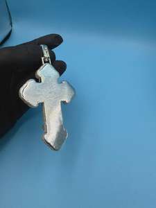 Pendentif Croix Iced Out en Moissanite VVS, Pendentif Personnalisé, Bijoux Hip Hop, Pendentif Religieux, Bijoux Chrétiens en Argent 925 - Product Image 5