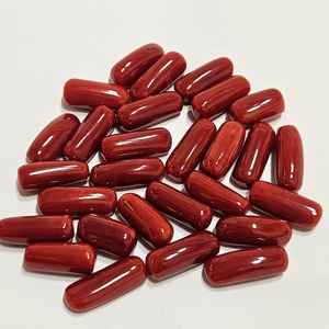 Coral Rojo Natural Italiano en Forma de Cápsula Pequeña, Gema de Mejor Color. Piedras preciosas sueltas para la fabricación de joyas - Product Image 3