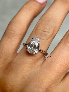 Hot Sale 925 Silver Gold Plated Luxury Moissanite <b>Diamond</b> <b>Ring</b> for Women Birthday and Wedding Gift Available at Best Price - Product Image 3
