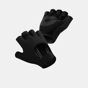 <b>Half</b> Finger Gym Gloves PU Leather Weight Lifting Training Unisex Breathable Non <b>Slip</b> Fitness Wrist Support - Product Image 2