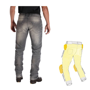 Pantalon de moto unisexe, jean moto respirant avec protection en Kevlar pour la conduite, le tourisme, les motos tout-terrain et le motocross - Product Image 6