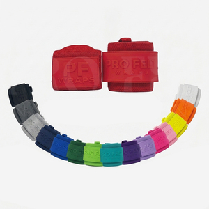 Sangles de soutien réglables pour poignets, pour musculation, powerlifting, entraînement en salle de sport, équipement de fitness, robustes, couleur rouge, unisexe - Product Image 1