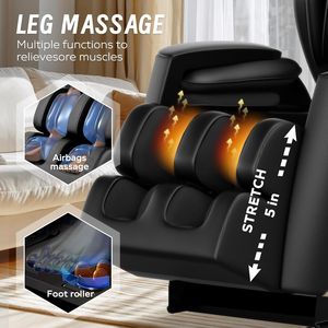 Fauteuil de massage Shiatsu pliable 8D 2025 avec masseur complet du corps, du cou et des pieds, fonction musicale, machine multifonction de luxe - Product Image 5