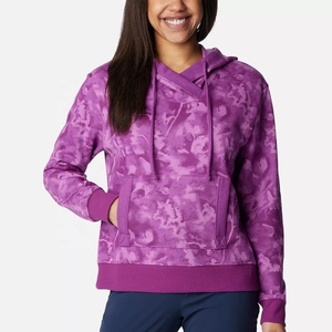 Sweat à capuche à sublimation de haute qualité 100% polyester Conception de logo personnalisé Personnaliser le sweat à capuche à sublimation pour les femmes - Product Image 1