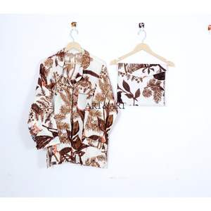 ชุดนอนผ้าฝ้ายลายพิมพ์นกฮูกดีไซน์ใหม่ขายดีสำหรับผู้หญิง มีหลายขนาดให้เลือกจากอินเดีย - Product Image 2