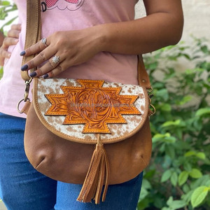 Bolso de cuero con un solo Mango para mujer, elegante, con patrón de caramelo, decoración de borlas, monedero de moda de nailon para mujer - Product Image 4