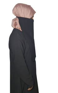 Niqab en mousseline de soie respirante Khimar Hijab doux en vrac islamique modeste longueur cheville robe sans manches pour femmes musulmanes rapide - Product Image 3