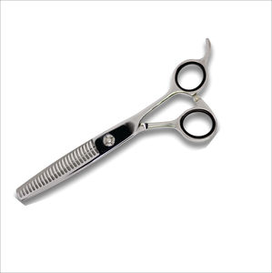 Ciseaux de barbier professionnels en acier inoxydable 440C, lames courbes et droites avec pointes affûtées pour la coupe et l'éclaircissement des cheveux - Product Image 2