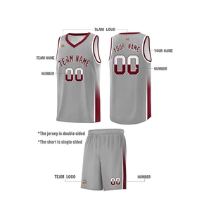 Nueva Colección de Uniformes de Baloncesto Transpirables con Estampado, Tejido Sostenible que Absorbe la Humedad, Conjunto de Camiseta de Baloncesto Personalizable - Product Image 4