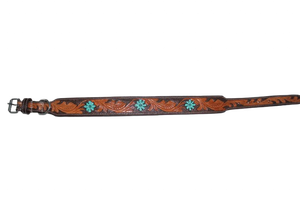 Collier pour chien en cuir rembourré de luxe, style western, durable, qualité export de Divine International - Product Image 3