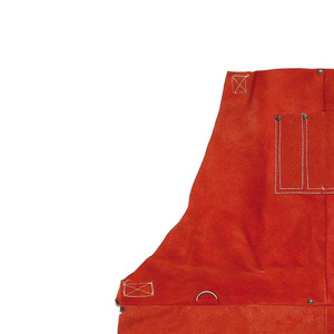 Delantal de cuero resistente para soldadura, para taller industrial y trabajos de fabricación de metal. Delantal de cuero resistente al fuego. - Product Image 4