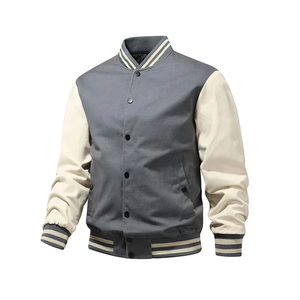 Customized Casual Wear <b>Men's</b> Varsity <b>Jackets</b> with Stand Collar Premium Quality <b>Men</b> <b>Baseball</b> <b>Jacket</b> Available in Different Colors - Product Image 1
