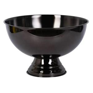 Bol de service moderne en métal martelé doré fait main avec pieds, vaisselle décorative polie, écologique - Product Image 6