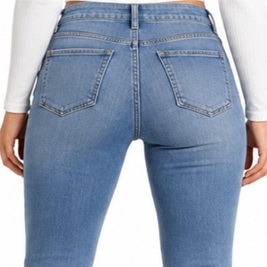 Women Flared <b>Denim</b> Jeans Premium <b>Stretch</b> Flared Stylish Comfortable Durable Premium Metal Button And Zipper Closure Wear - Product Image 5