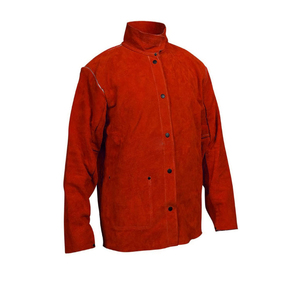 Veste de soudage pour hommes à col montant et fermeture boutonnée, style sportif, cousue à la machine, personnalisable avec votre marque - Product Image 4