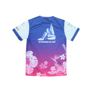 T-shirt en microfibre décontracté unisexe personnalisé en gros 100% polyester à séchage rapide tissu tissé impression par sublimation - Product Image 3