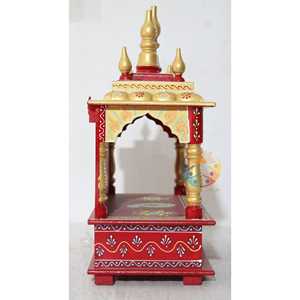Best Small Wooden Pooja Mandir for <b>Home</b> Decor Elegant <b>Temple</b> for Prayer and Meditation - Product Image 2