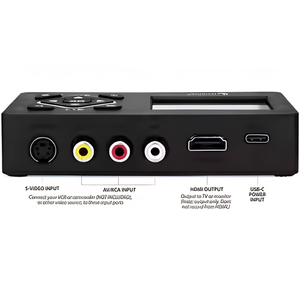 Carte de capture audio-vidéo 1080P avec entrée HDMI AV RCA S-Video, convertisseur numérique USB pour magnétophones VHS, caméscopes et jeux vidéo - Product Image 5