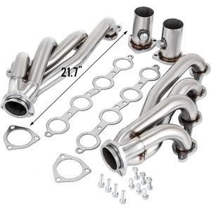 Collecteurs d'échappement courts en acier inoxydable de 1 3/4 po pour conversion moteur LS, systèmes d'échappement de tuning - Product Image 4