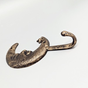 Elegante gancho de pared con forma de sol y luna, colgador decorativo de metal para colgar decoración festiva, bolsas de regalo y accesorios de iluminación - Product Image 2
