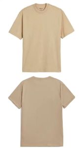 T-shirt décontracté blanc en coton teint en fil anti-boulochage pour homme, à manches courtes, col rond, coupe classique, en jersey tricoté avec motif lettres - Product Image 3
