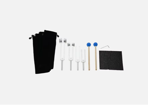 Kit de Diapasons Chirurgicaux Neuf de 4 Pièces 128 256 512Hz 1024Hz Manuel pour Guérison ADN Thérapie Sonore des Chakras Pochettes en Velours Offertes - Product Image 2