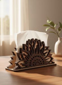 Wooden Napkin <b>Holder</b> Minimalist Design <b>Tissue</b> Organizer For Dining Table <b>Kitchen</b> Home Restaurant Accessories - Product Image 3